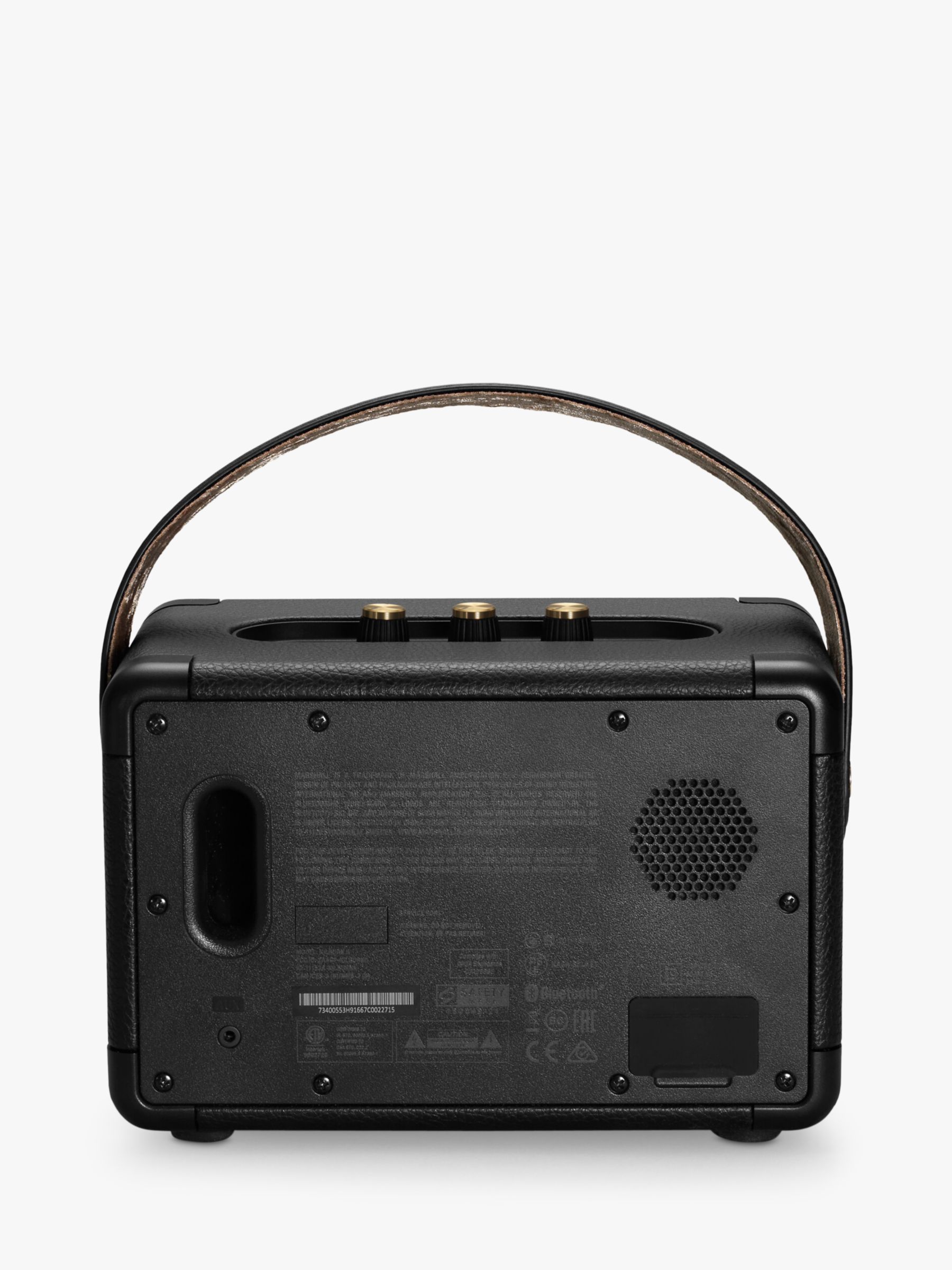 II Bluetooth Kilburn Black Speaker, Brass & Portable Marshall