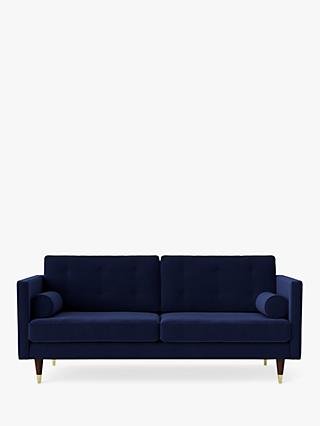 Swoon Porto Medium 2 Seater Sofa, Dark Leg