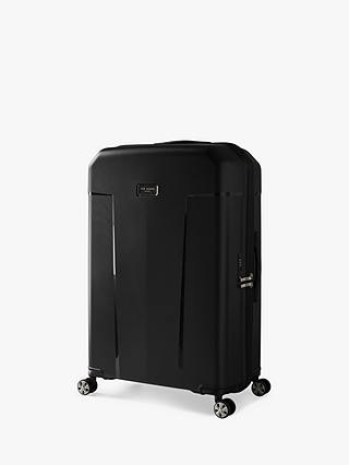 Ted Baker Flying Colours 80cm 4-Wheel Large Suitcase, Black