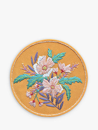 Lucy Freeman Yellow Blossom Embroidery Kit, 5 Inches