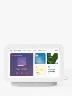 Google Nest Hub Hands-Free Smart Speaker with 7" Screen, 2nd Gen, Chalk