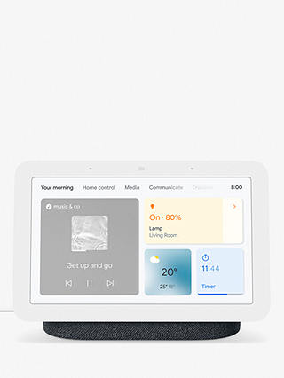 Google Nest Hub Hands-Free Smart Speaker with 7" Screen, 2nd Gen, Charcoal