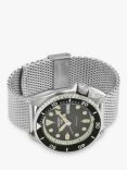 Seiko SRPD73K1 Men's 5 Sports Automatic Day Date Bracelet Strap Watch, Silver/Black
