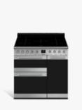 Smeg Symphony SY93I 90cm Electric Range Cooker with Induction Hob, Stainless Steel
