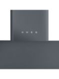 Smeg Victoria KT110 110cm Chimney Cooker Hood, Slate Grey