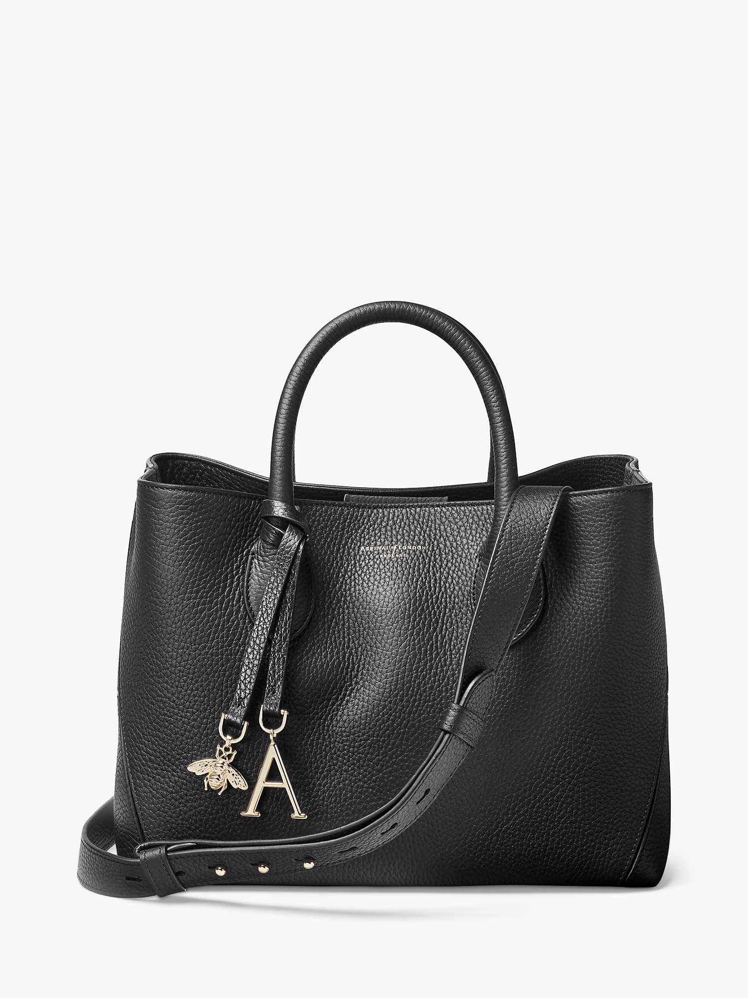 Buy Aspinal of London Midi London Pebble Leather Tote Bag Online at johnlewis.com