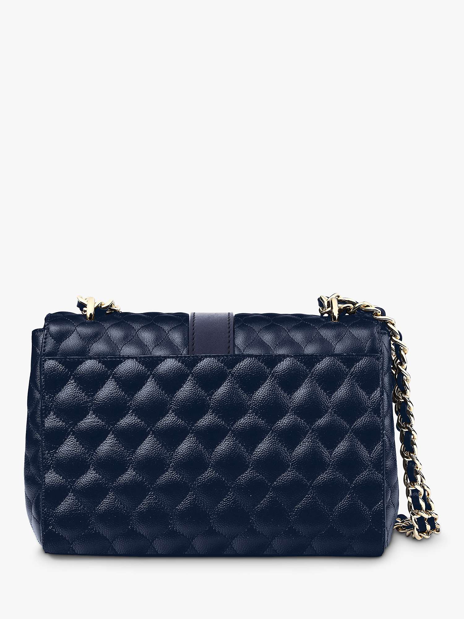 Buy Aspinal of London Lottie Small Quilted Pebble Leather Shoulder Bag Online at johnlewis.com