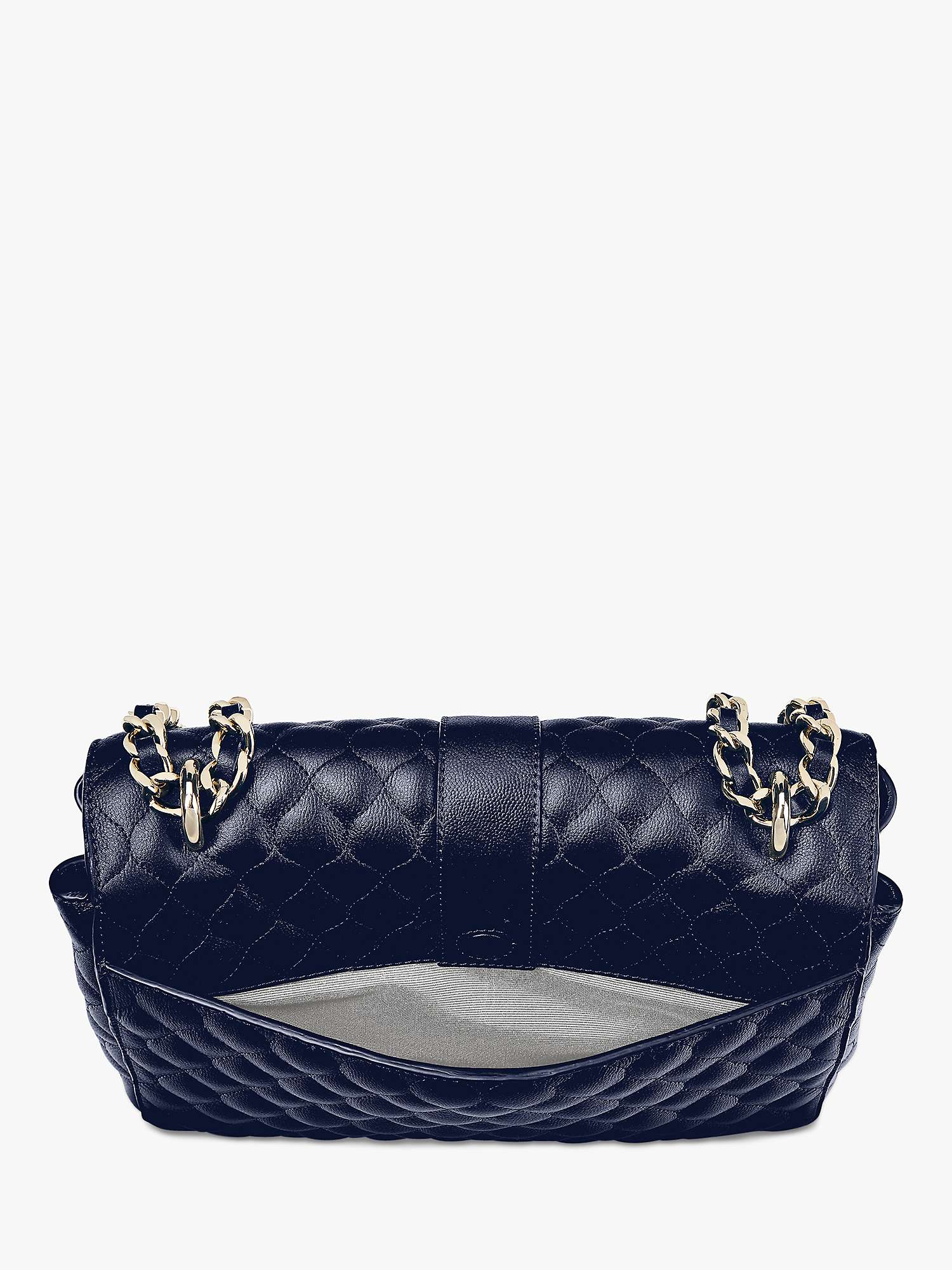 Buy Aspinal of London Lottie Large Quilted Pebble Leather Shoulder Bag Online at johnlewis.com