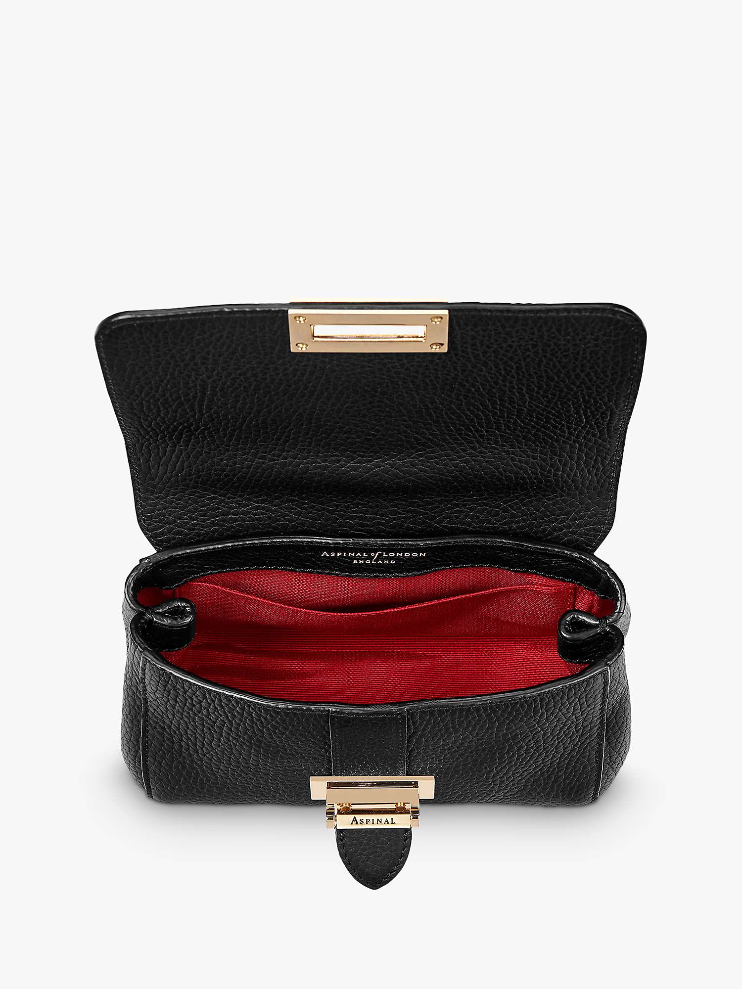 Buy Aspinal of London Lottie Micro Pebble Leather Shoulder Bag Online at johnlewis.com