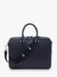 Aspinal of London Mount Street Saffiano Leather Laptop Bag, Navy
