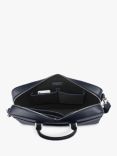 Aspinal of London Mount Street Small Saffiano Leather Laptop Bag, Navy
