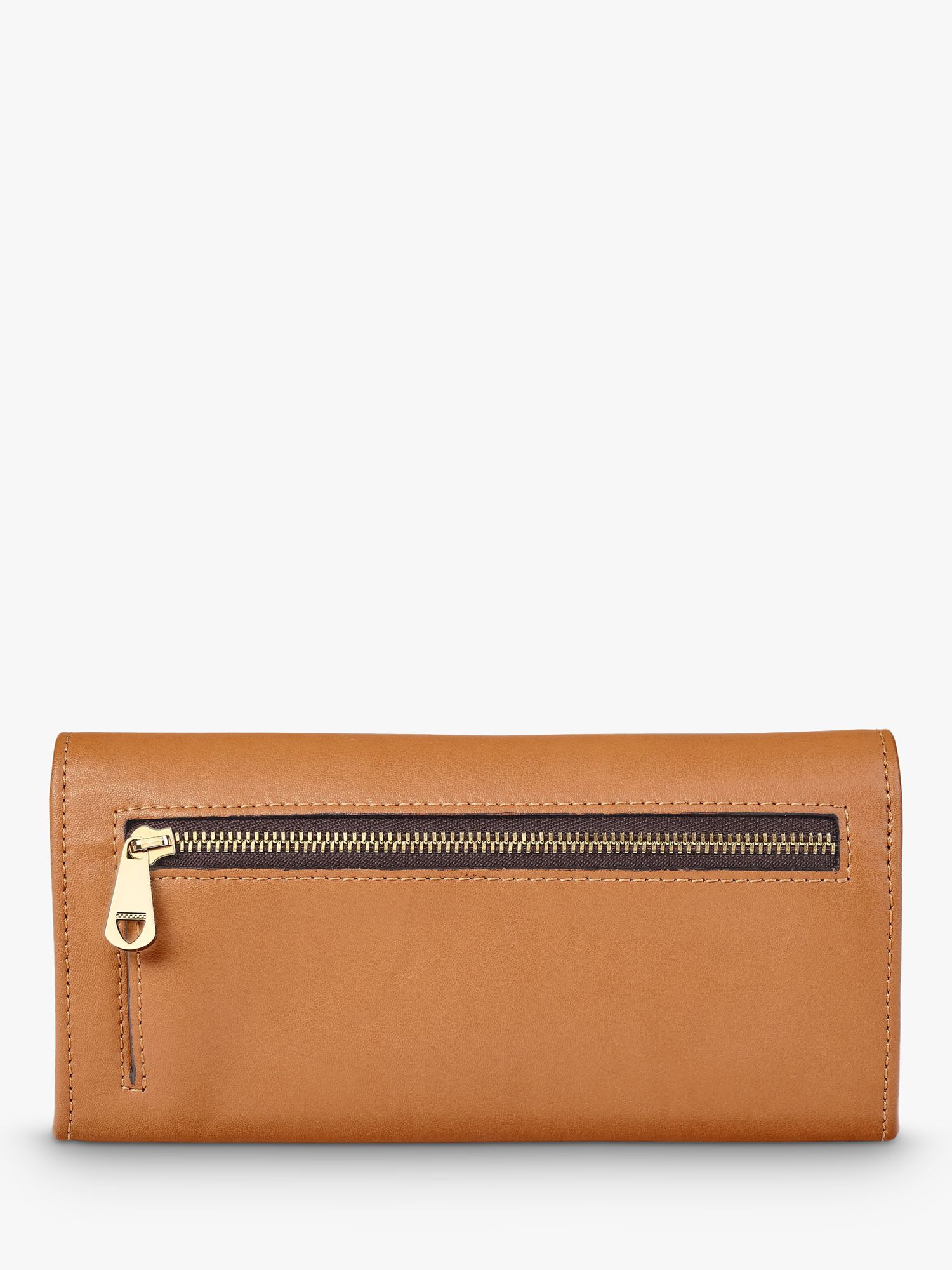 Buy Aspinal of London Lottie Smooth Leather Purse, Tan Online at johnlewis.com