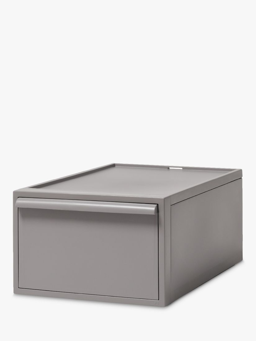 Like-it Stacking Plastic Storage Drawer, H21cm, Grey