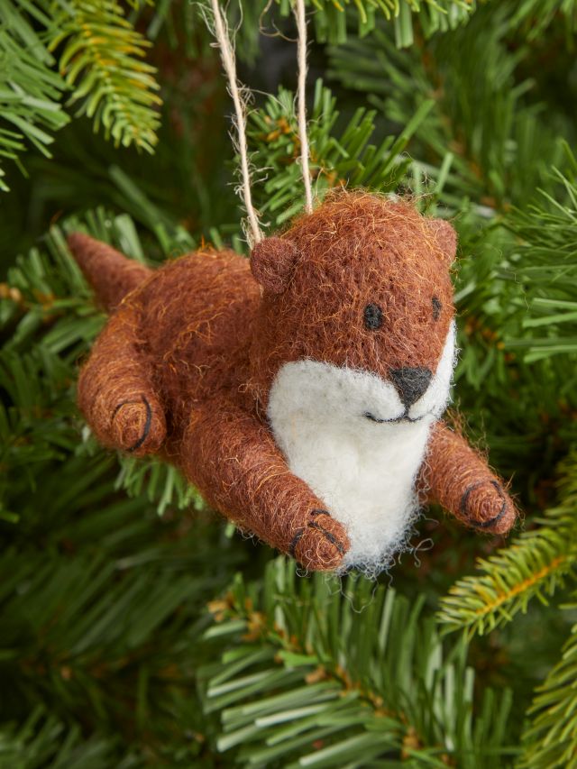 John Lewis Copper River Felt Fox Tree Decoration