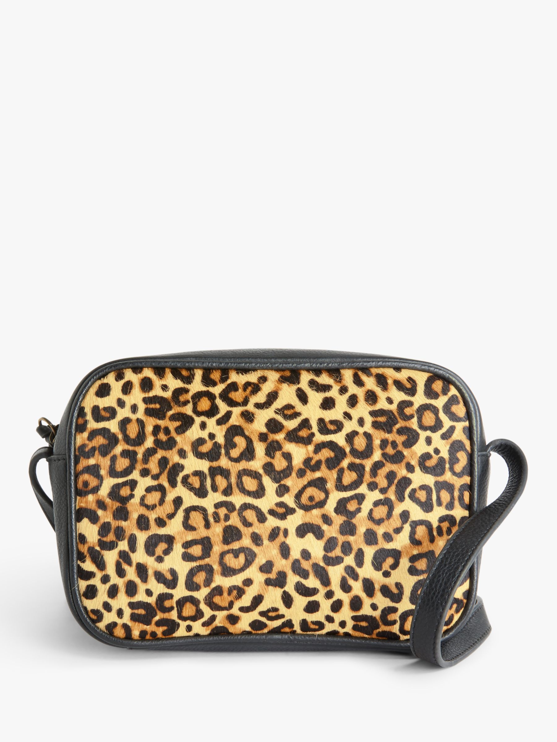 AND/OR Leopard Print Leather Camera Bag, Multi