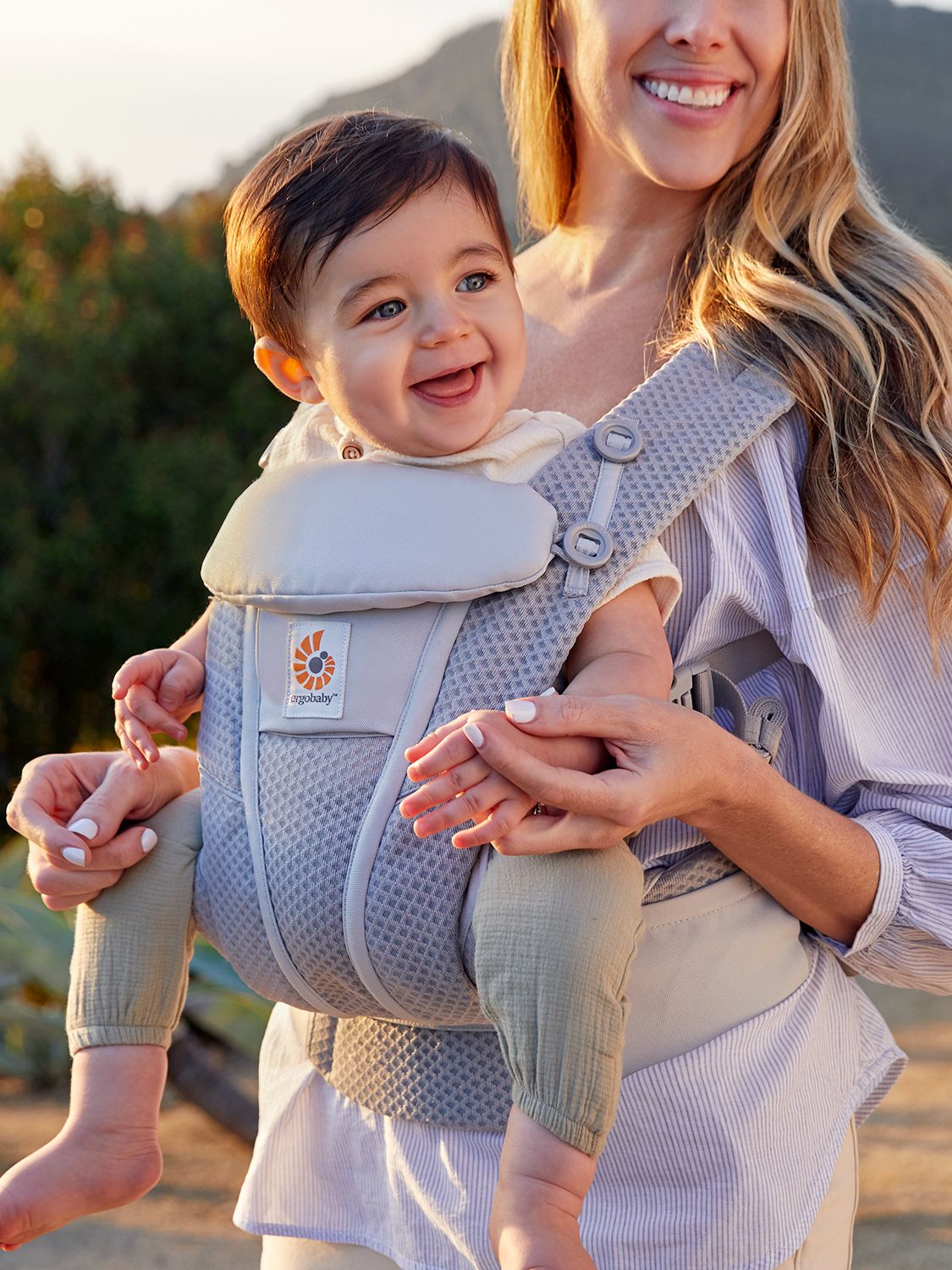 Pearl Grey Omni 360 Baby Front Carrier