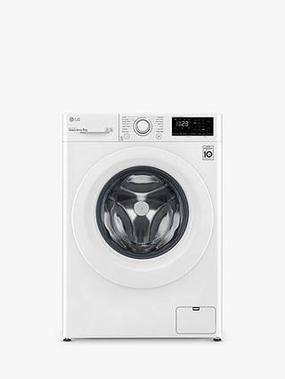 LG F4V309WNW Freestanding Washing Machine, 9kg Load, 1400rpm Spin, White