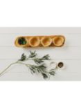 Selbrae House Olive Wood Snack Tray, 40cm, Natural