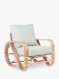 Desser Pretzel Rattan Lounge Chair, Natural