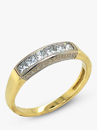VF Jewellery 18ct Yellow and White Gold Second Hand Diamond Half Eternity Ring