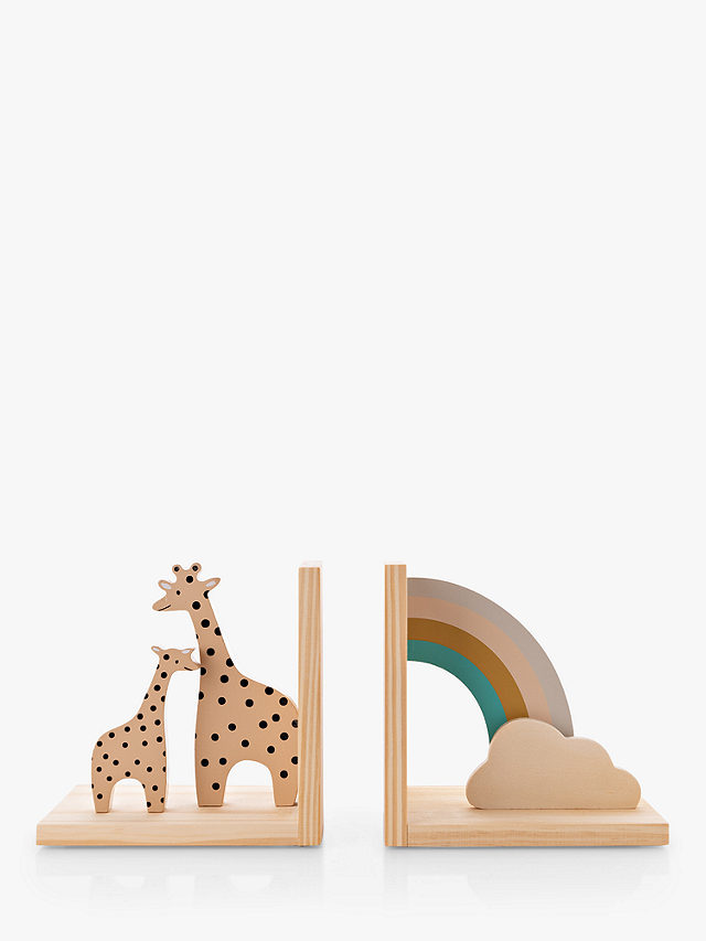 John Lewis Giraffe & Rainbow Nursery Bookends