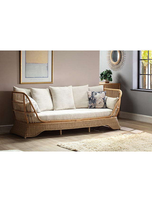 Desser Rattan 3-Seater Daybed Sofa, Natural
