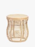 Desser Royal Rattan Side Table, Natural