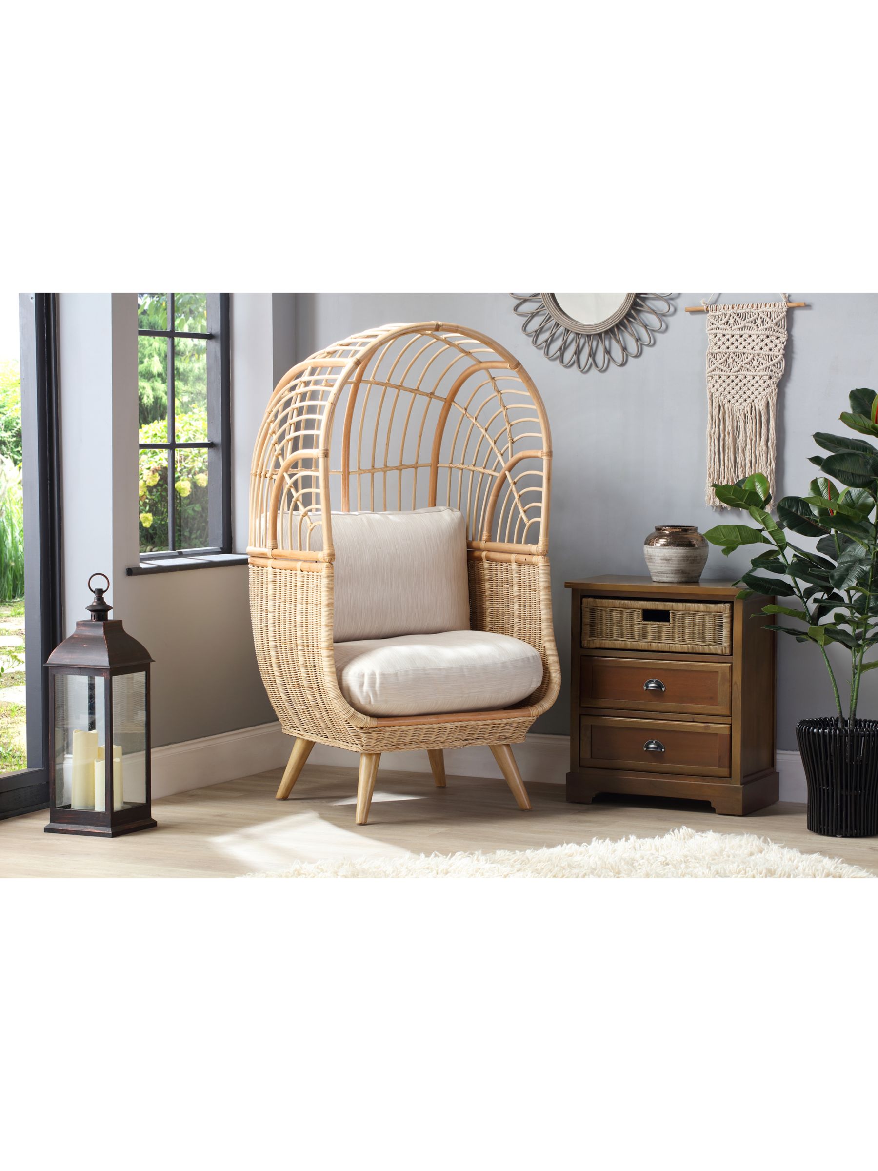 Photo of Desser rattan cocoon chair natural