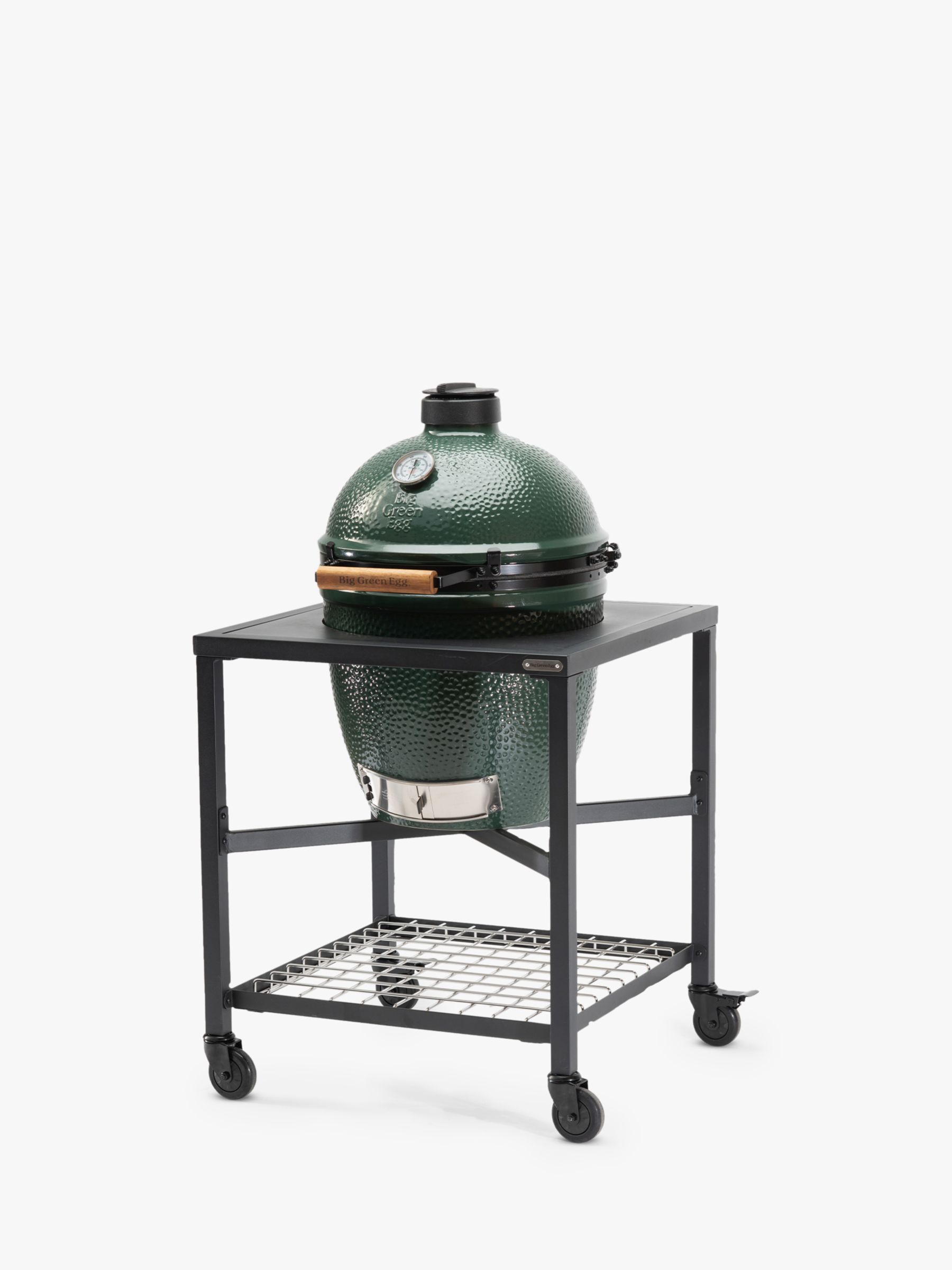 Alert Woud Napier Big Green Egg Large Egg BBQ and Modular Nest Bundle with ConvEGGtor & Cover