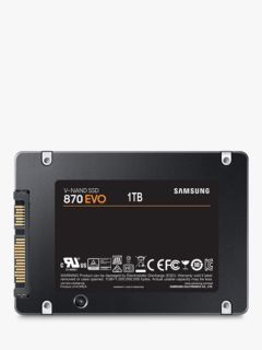 Samsung 870 EVO SATA 2.5 Solid State Drive, 1TB, Black