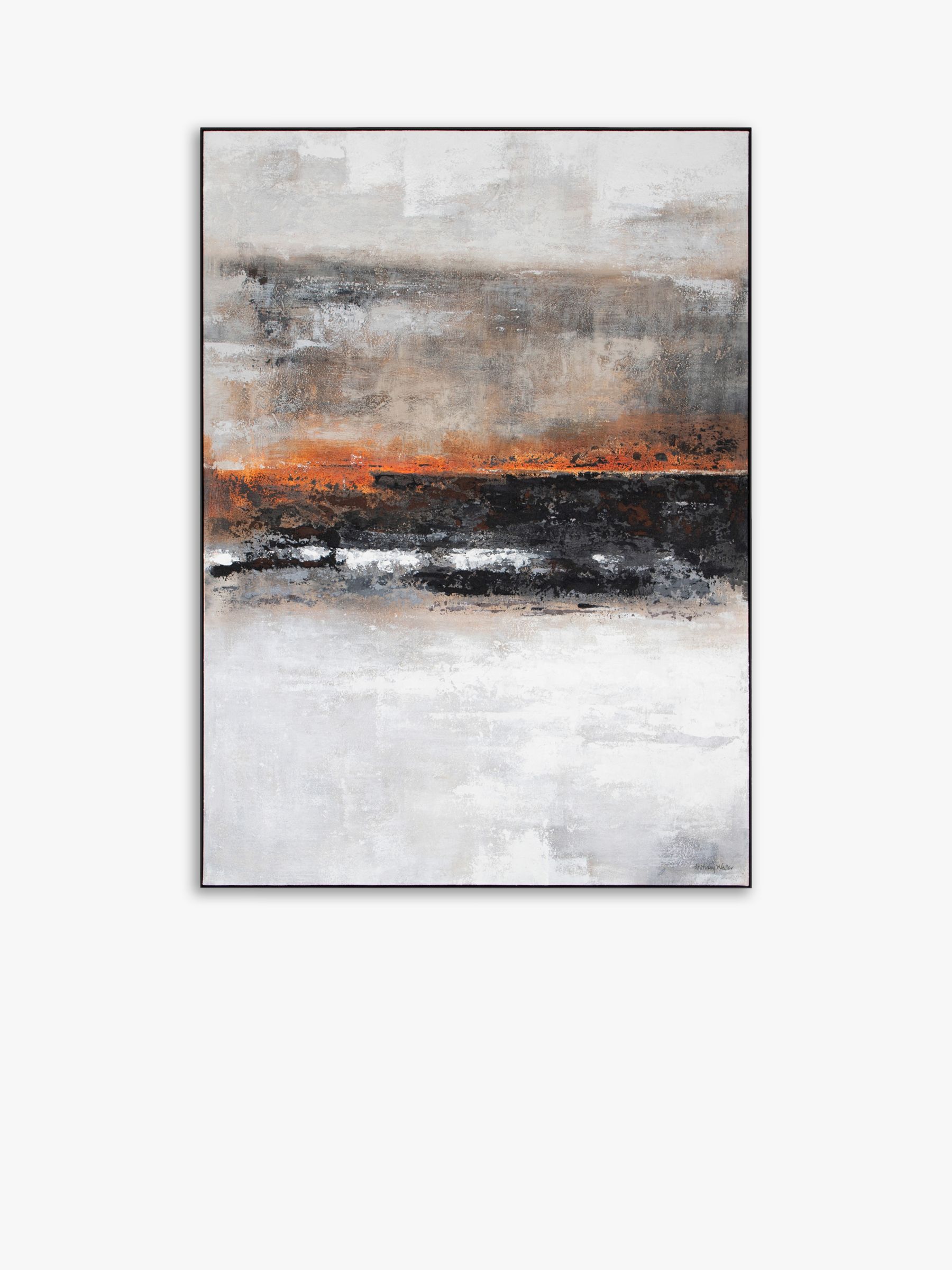 Anthony Waller - 'Sienna Mood' Framed Canvas Print, 122 x 92cm, Orange ...