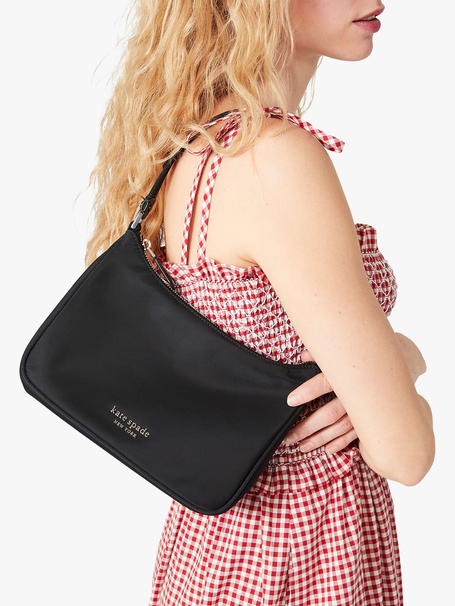 Buy kate spade new york Nylon Shoulder Bag, Black Online at johnlewis.com