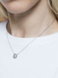 Swarovski Millenia Octagonal Pendant Necklace, Silver/Clear