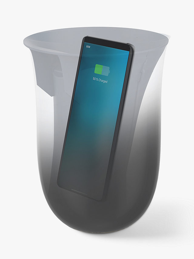 国内最安値！ Lexon OBLIO QI Wireless Charger and Phone Sanitizer, UV Disinfection Light and Fast Charging Station 10W, Black