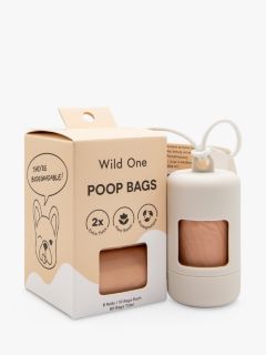 Wild One Dog Poop Bag Carrier & Refill, Grey