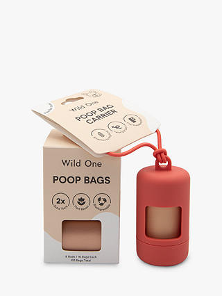 Wild One Dog Poop Bag Carrier & Refills