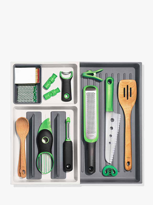 OXO Good Grips Kitchen Tool Drawer Organizer, Grey