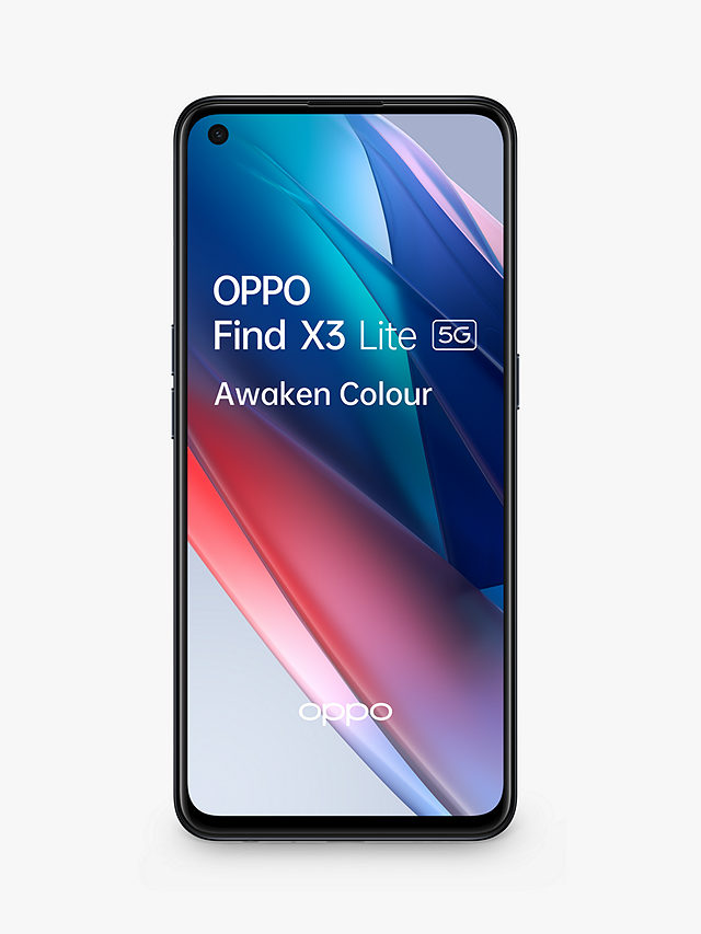 Oppo Find X3 Lite Smartphone, Android, 8GB RAM, 6.4”, 5G, SIM Free, 128GB, Starry Black