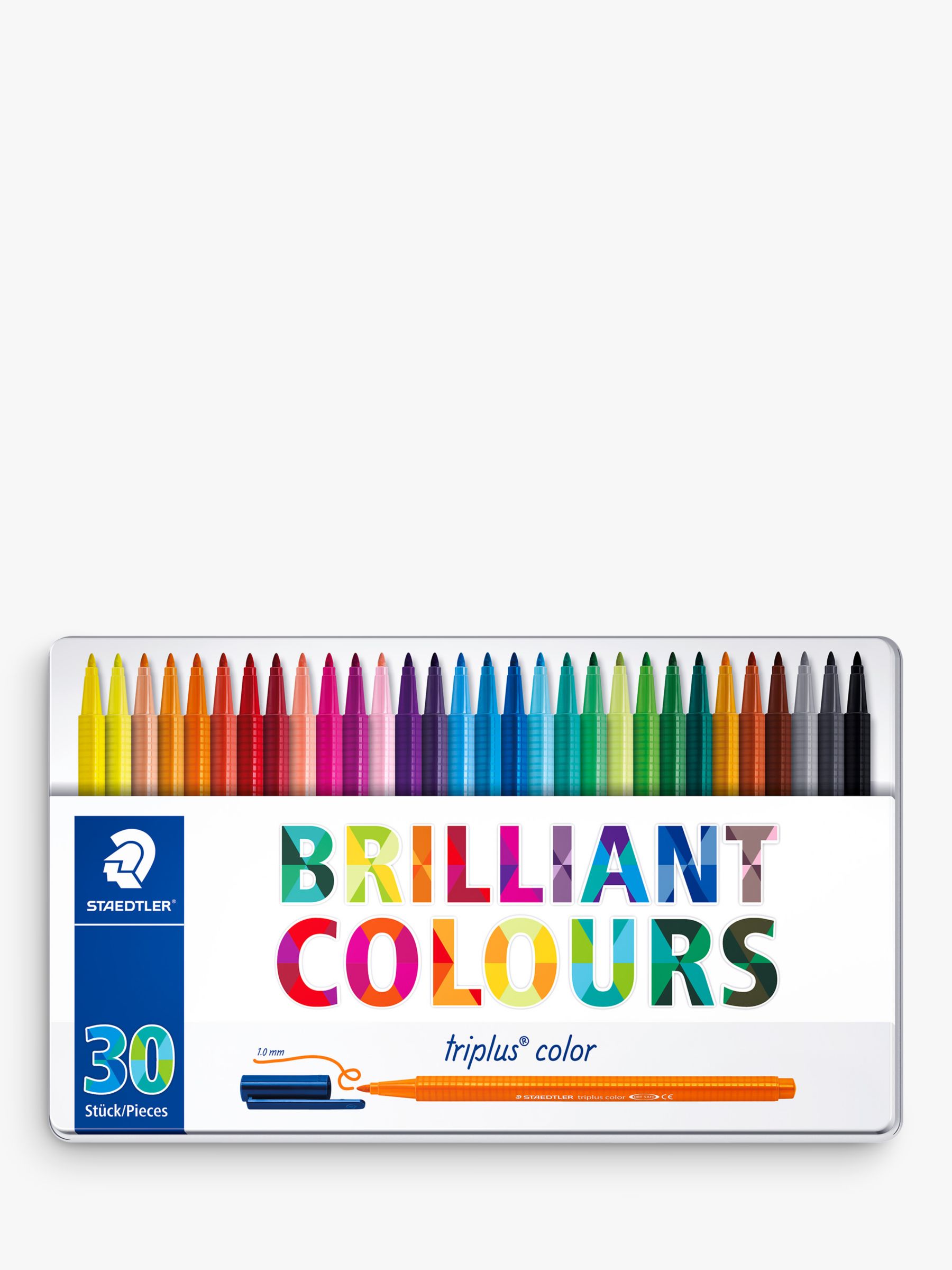 STAEDTLER Triplus Brilliant Colours Fineliners, Pack of  30