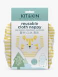 Kit & Kin Tiger Reusable Cloth Nappy, Multi, One Size