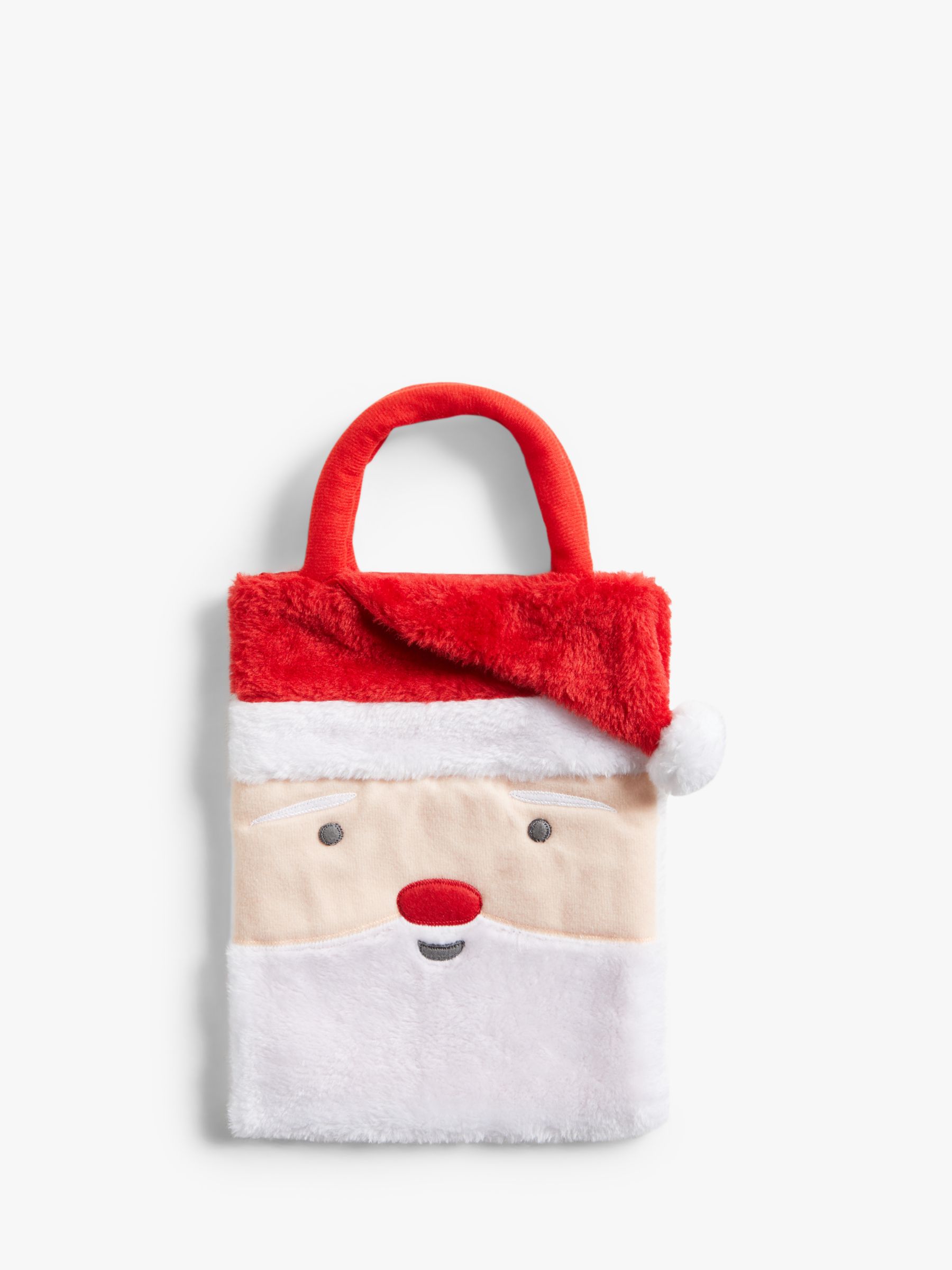 John Lewis Santa Faux Fur Gift Bag