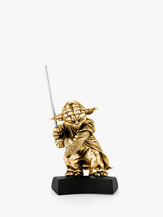 Royal Selangor Star Wars Yoda Figurine, Gold
