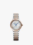 Raymond Weil 2131-ST-00966 Women's Maestro Diamond Automatic Bracelet Strap Watch, Silver/Rose Gold