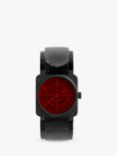 Bell & Ross BR 03-92 Red Radar Ceramic Limited Edition Automatic Rubber Strap Watch, Black/Red