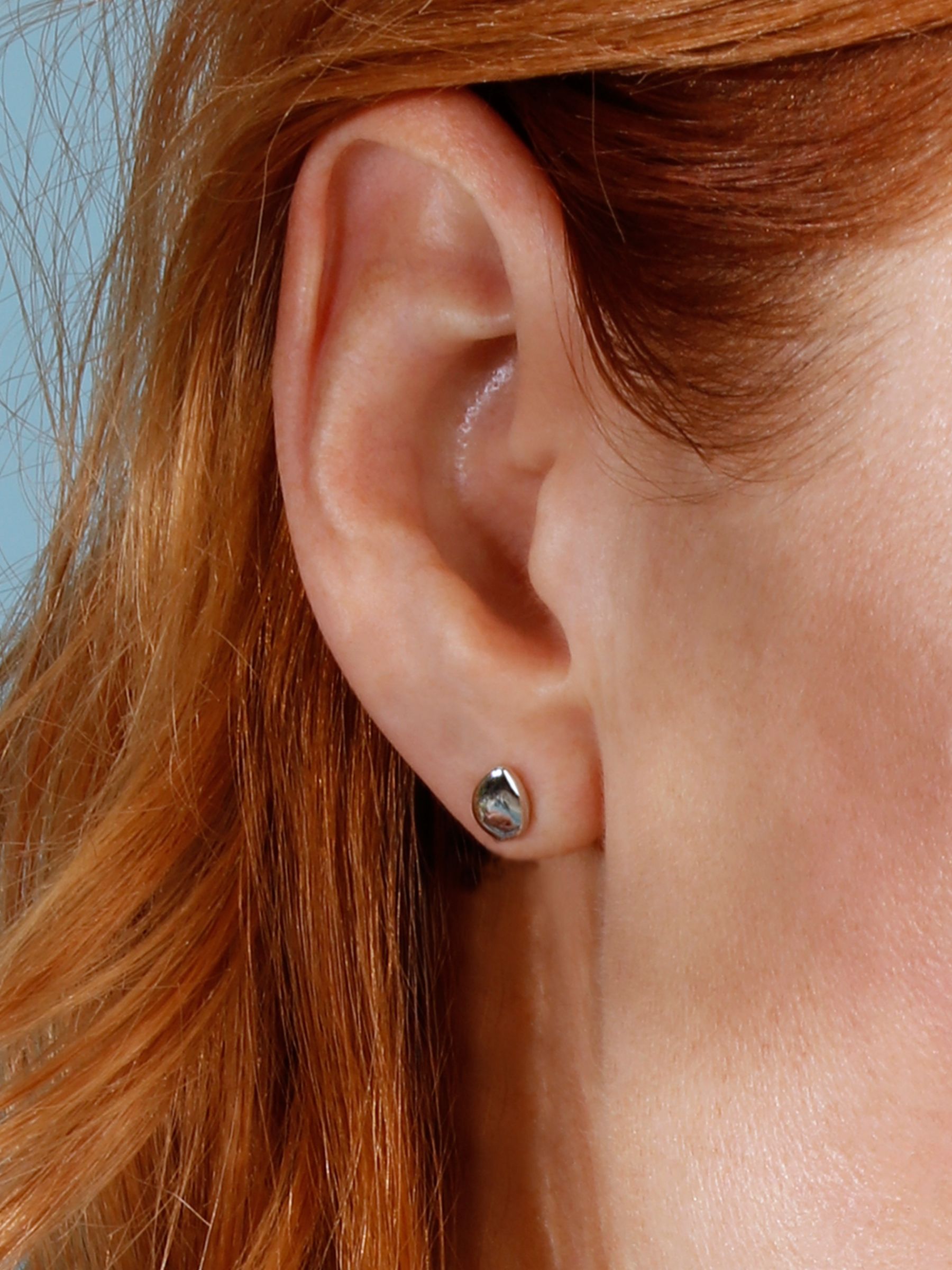 Buy Kit Heath Coast Pebbles Small Stud Earrings, Silver Online at johnlewis.com