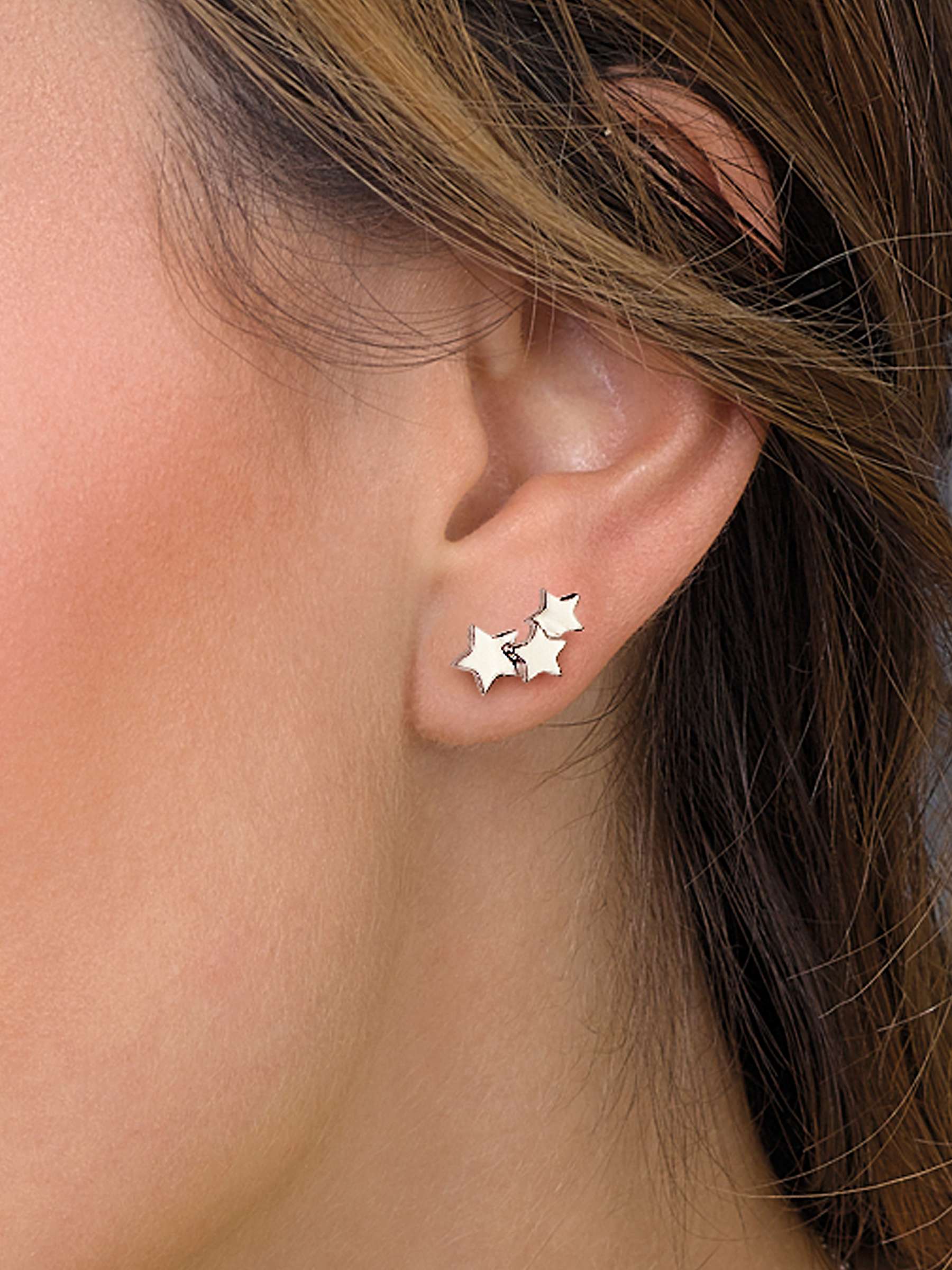 Buy Kit Heath Star Gazer Galaxy Stud Earrings, Silver Online at johnlewis.com