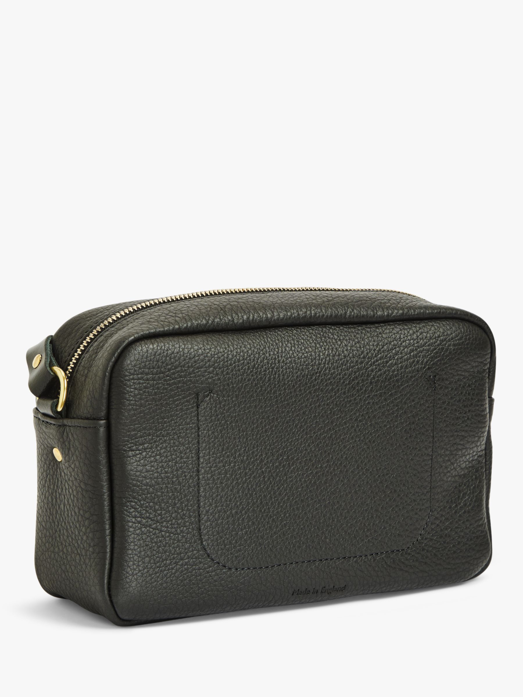 Honey & Toast Katy Leather Camera Bag, Black at John Lewis & Partners