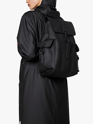 Rains Large Rucksack Backpack, Black