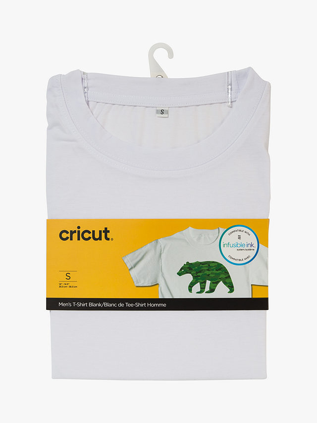 Cricut Men's Infusible Ink Blank T-Shirt, White, S
