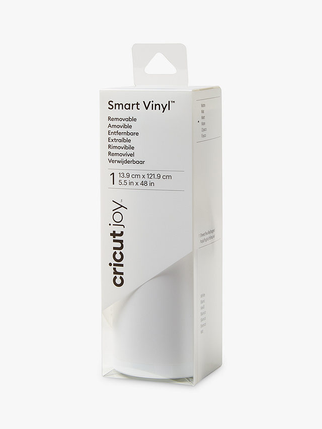 Cricut Joy Smart Vinyl Material, 5.5 x 48 inch, White